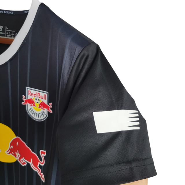 Camisa Red Bull Bragantino II 23/24 - Torcedor New Balance Masculina - Preta com detalhes em branco