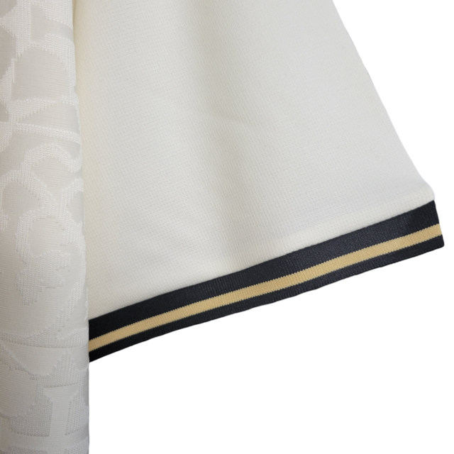 Camisa Vasco da Gama III Kappa Torcedor Masculina - Branca com detalhes em dourado e preto