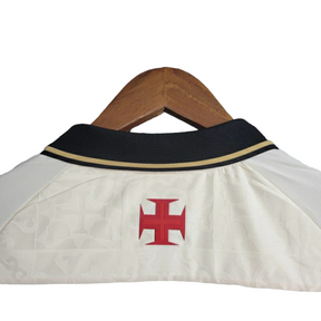 Camisa Vasco da Gama III Kappa Torcedor Masculina - Branca com detalhes em dourado e preto