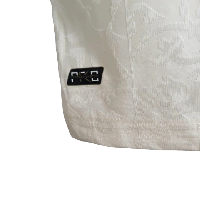 Camisa Vasco da Gama III Kappa Torcedor Masculina - Branca com detalhes em dourado e preto