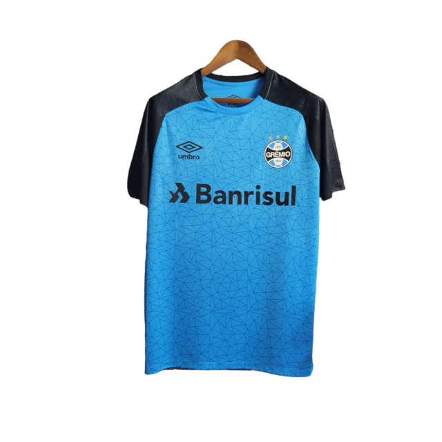 Camisa Grêmio Treino 22/23 - Torcedor Umbro Masculina - Azul com detalhes em preto
