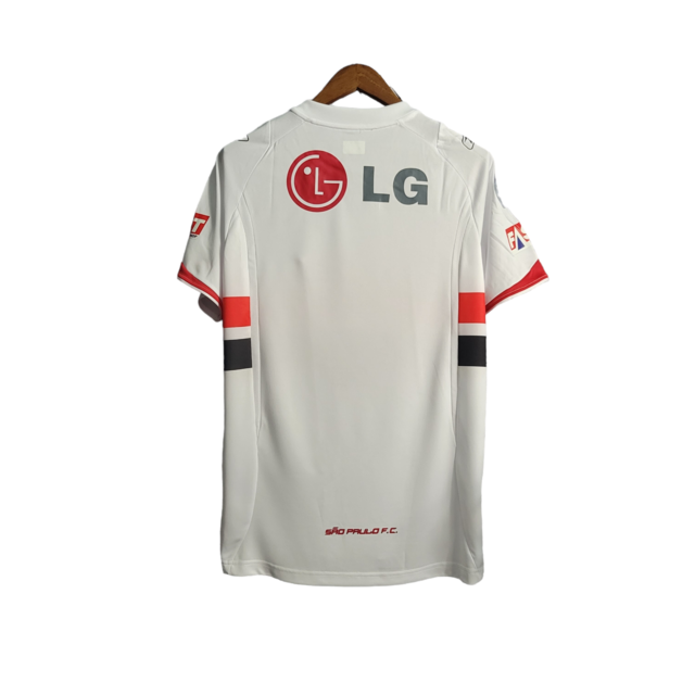 Camisa Retrô São Paulo I 2006 - Masculina Reebok - Branca com detalhes vermelho e preto