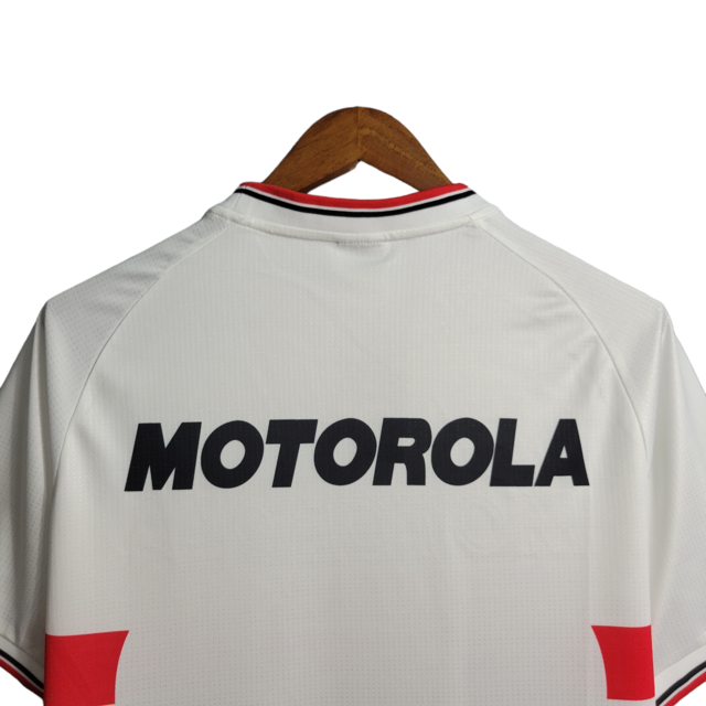Camisa Retrô São Paulo I 2000 - Masculina Penalty - Branca com símbolo do Paulistão