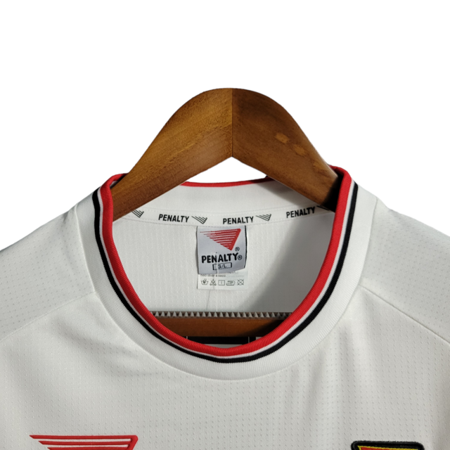 Camisa Retrô São Paulo I 2000 - Masculina Penalty - Branca com símbolo do Paulistão