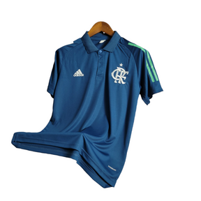 Camisa Flamengo Polo Treino 21/22 Masculina Adidas Torcedor - Verde com detalhes em branco