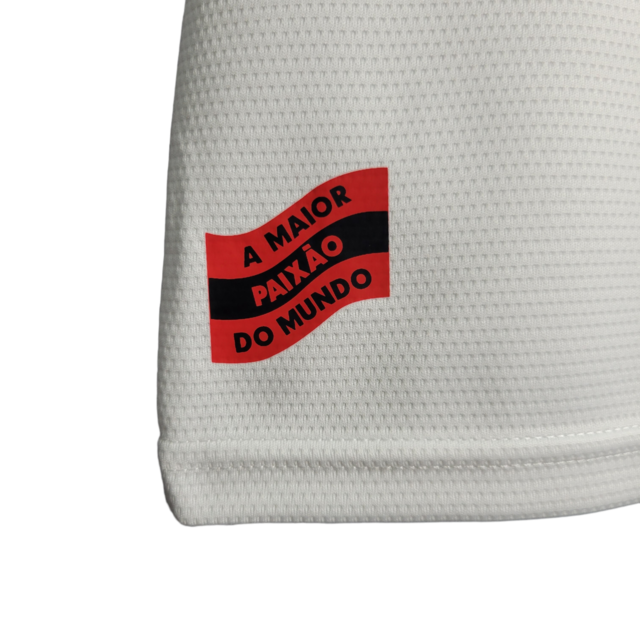 Kit Infatil Flamengo II 22/23 Adidas - Branco com detalhes em vermelho