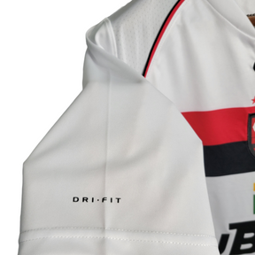 Camisa Flamengo II Retrô 2001 Torcedor Masculina - Branca com detalhes em vermelho e preto