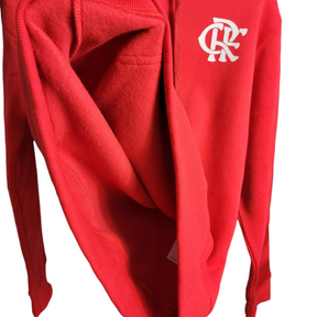 Jaqueta Corta-Vento Flamengo 23/24 Masculina Adidas - Vermelha com detalhes em branco