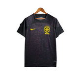 Camisa Goleiro Seleção Brasileira 22/23 Nike Torcedor Masculina - Preta com detalhes em amarelo