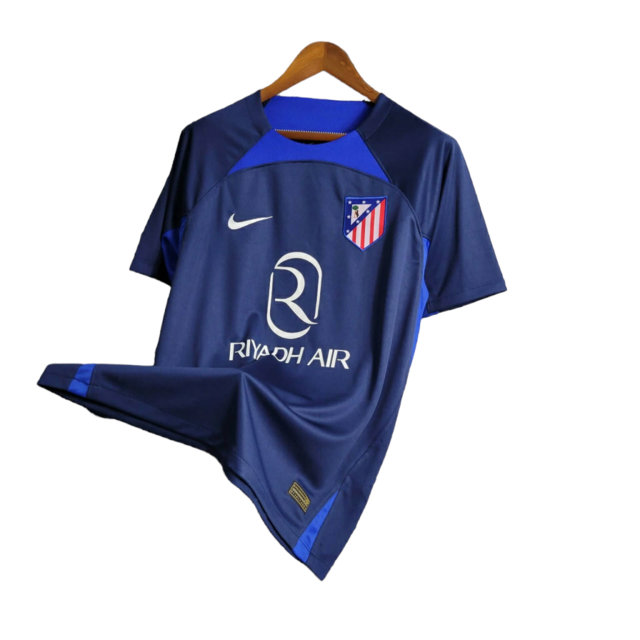 Camisa Atlético de Madrid Treino 23/24 - Nike Masculina - Azul com detalhes em branco