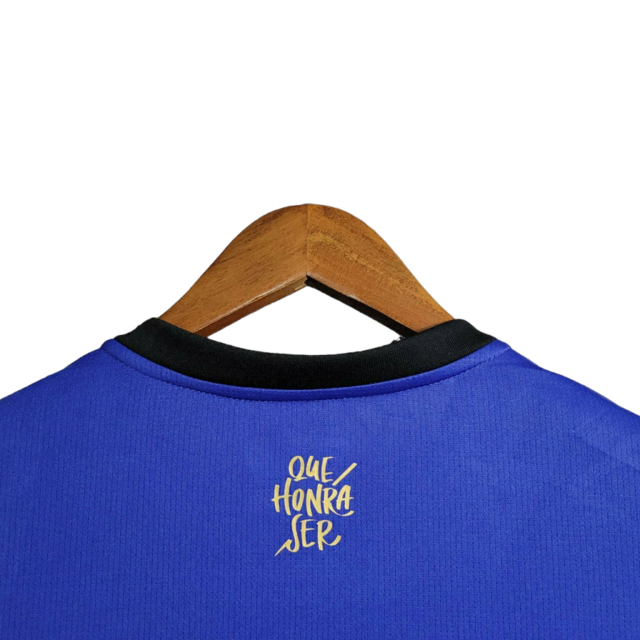 Camisa Vasco da Gama Goleiro 23/24 - Torcedor Kappa Masculina - Azul com detalhes preto e branco