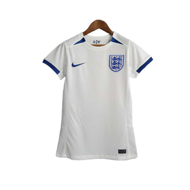 Camisa Inglaterra I 23/24 - Feminina Nike - Branca com detalhes em azul