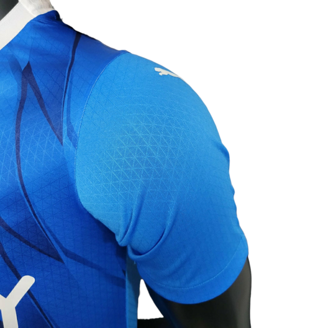 Camisa Al Hilal I 23/24 - Jogador Puma Masculina - Azul com detalhes em branco