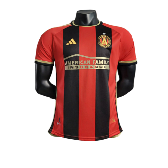 Camisa Atlanta United II 23/24 - Jogador Adidas Masculina - Vermelha com detalhes preto e dourado