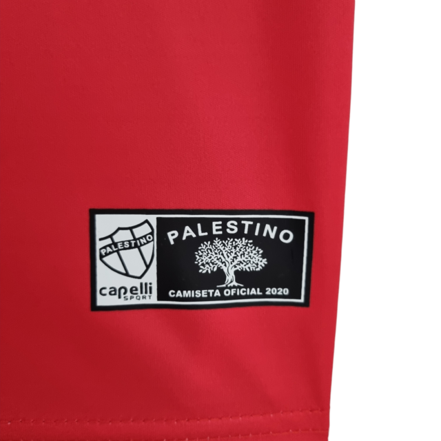 Camisa Desportivo Palestino Edição Especial 22/23 - Torcedor Capelli Masculina - Vermelha com detalhes em verde e preto