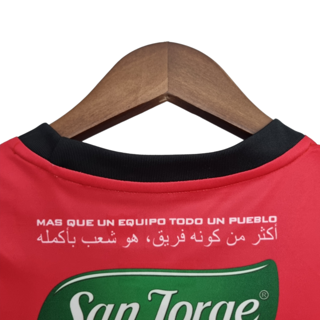 Camisa Desportivo Palestino Edição Especial 22/23 - Torcedor Capelli Masculina - Vermelha com detalhes em verde e preto