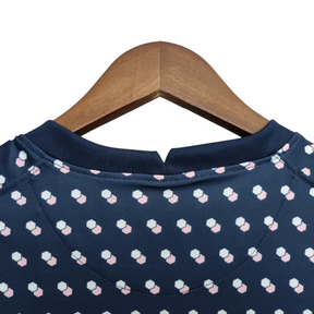 Camisa Seleção da França Treino 22/23 - Torcedor Nike Masculina - Azul com detalhes em branco e rosa