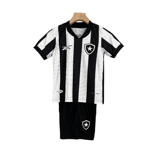 Kit Infantil Botafogo I 23/24 Reebok - Preto e branco