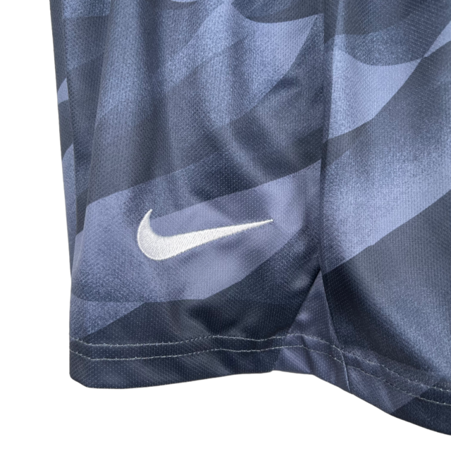 Kit Infantil Barcelona Goleiro Nike 23/24 - Preto com detalhes em branco
