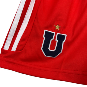 Kit Infantil Universidad do Chile II Adidas 23/24 - Vermelho com detalhes em azul