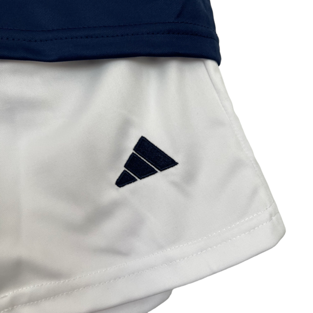Kit Infantil Escócia Edição Especial Aniversario 150 anos Adidas 23/24 - Azul com detalhes em branco