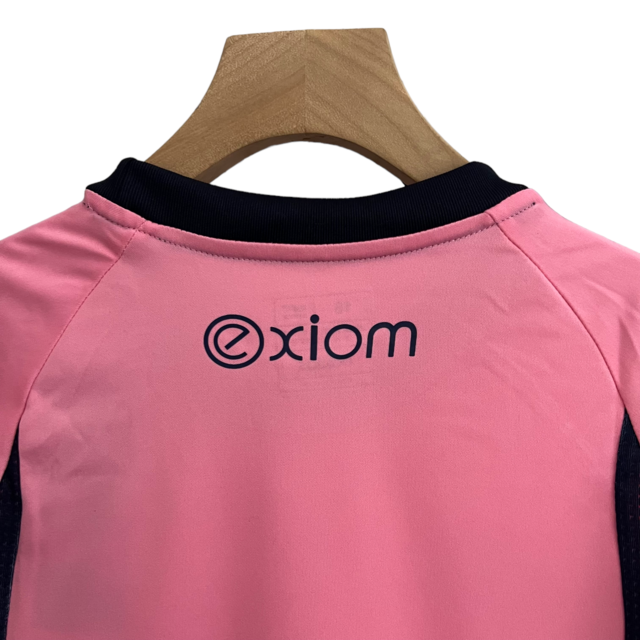 Kit Infantil Oviedo II Adidas 23/24 - Rosa com detalhes em preto