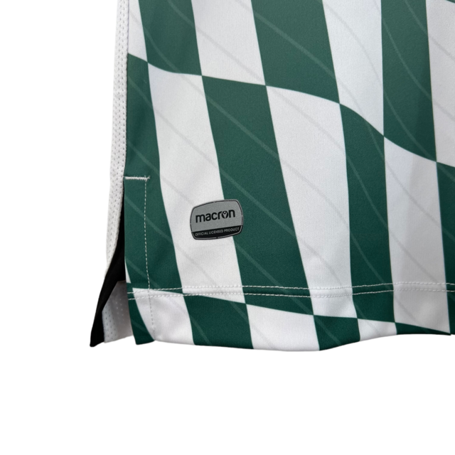 Camisa Santiago Wanderers II 23/24 - Torcedor Macron Masculina - Branca com detalhes em verde e preto