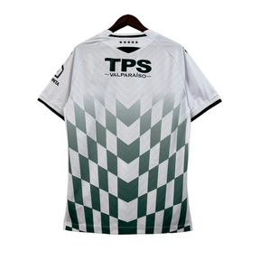 Camisa Santiago Wanderers II 23/24 - Torcedor Macron Masculina - Branca com detalhes em verde e preto