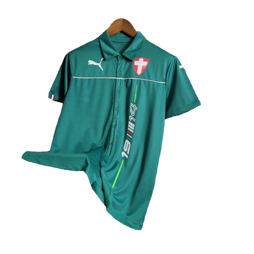Camisa Abel Ferreira Edição especial 23/24 - Torcedor Puma Masculina - Verde com detalhes em branco e vermelho