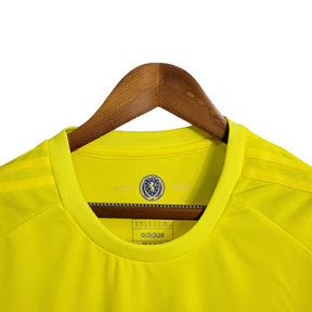 Camisa Seleção Escócia Goleiro 23/24 - Torcedor Adidas Masculina - Amarela com detalhes em azul