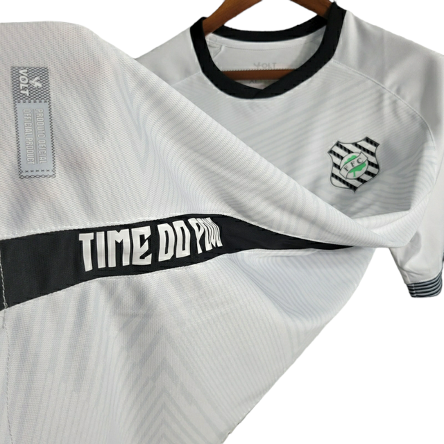 Camisa Figueirense II 23/24 Torcedor Volt Masculina - Branca com detalhes em preto