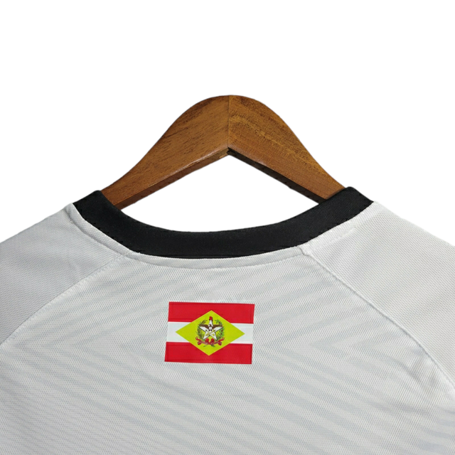 Camisa Figueirense II 23/24 Torcedor Volt Masculina - Branca com detalhes em preto