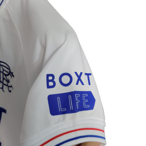 Kit Infatil Rangers II Castore 23/24 - Branco com detalhes em azul e vermelho