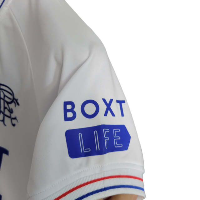 Kit Infatil Rangers II Castore 23/24 - Branco com detalhes em azul e vermelho