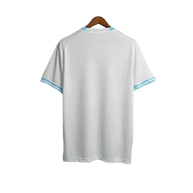 Camisa Seleção Uruguay II 22/23 - Torcedor Puma Masculina - Azul com detalhes em branco