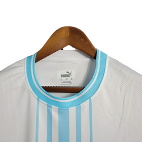 Camisa Seleção Uruguay II 22/23 - Torcedor Puma Masculina - Azul com detalhes em branco