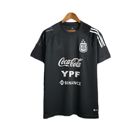Camisa Seleção Argentina Treino 22/23 - Torcedor Adidas Masculina - Preta com detalhes em branco
