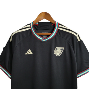 Camisa Seleção Jamaica II 23/24 - Torcedor Adidas Masculina - Preta com detalhes em dourado