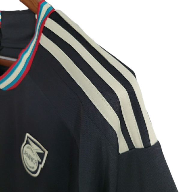 Camisa Seleção Jamaica II 23/24 - Torcedor Adidas Masculina - Preta com detalhes em dourado