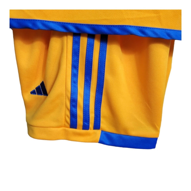 Kit Infantil Tigres I 23/24 - Adidas - Amarelo com detalhes em azul