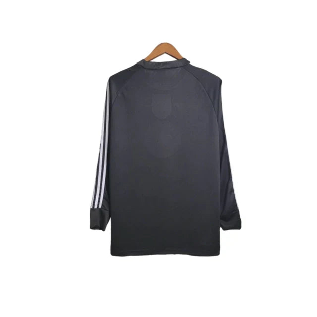 Camisa Retrô Newcastle 1996/1997 manga longa - Adidas Masculina - Preta com detalhes em amarelo e vermelho