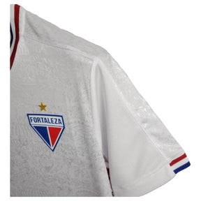 Camisa Fortaleza II 24/25 - Torcedor Leão Masculina - Branca com detalhes em azul e vermelho