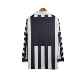 Camisa Retrô Juventus I 1999/2000 manga longa - Kappa Masculina- Preta e branca