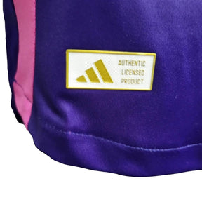 Camisa Seleção da Alemanha II 24/25 - Jogador Adidas Masculina - Rosa com detalhes em roxo