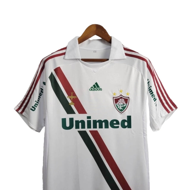 Camisa Retrô Fluminense II 2010 - Adidas Masculina - Branca com detalhes em verde e vermelho