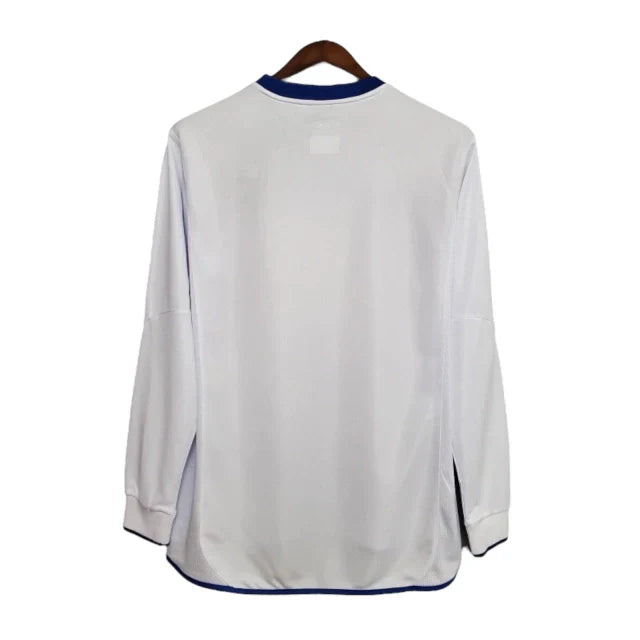 Camisa Retrô Chelsea II 2003/2005 manga longa - Masculina Umbro - Branca com detalhes em azul