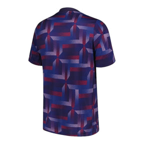 Camisa Seleção da Inglaterra Pré-jogo II 24/25 - Torcedor Nike Masculina - Roxa com detalhes em azul e vermelho