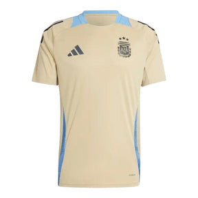 Camisa Seleção Argentina Treino II 24/25 - Torcedor Adidas Masculina - Bege com detalhes em azul