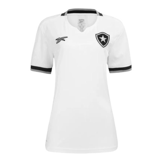 Camisa Botafogo III 24/25 - Torcedor Reebok Feminina - Branca com detalhes em preto
