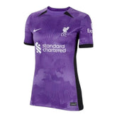 Camisa Liverpool III 23/24 - Torcedor Nike Feminina - Roxa com detalhes em preto